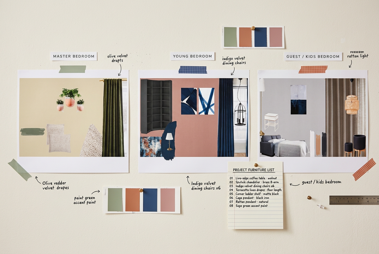 Villa 52 concept board